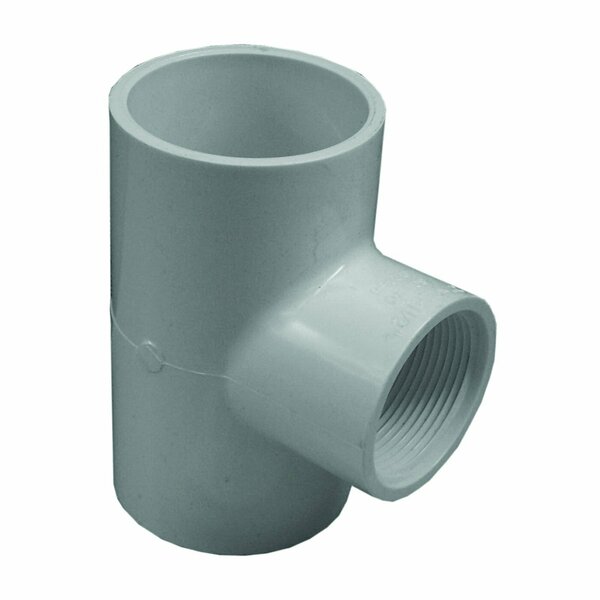 Genova Products Genova 300 Series Pipe Reducing Tee, 2 x 1-1/2 in, Slip x Slip-Joint x FIP, PVC, SCH 40 Schedule 31499